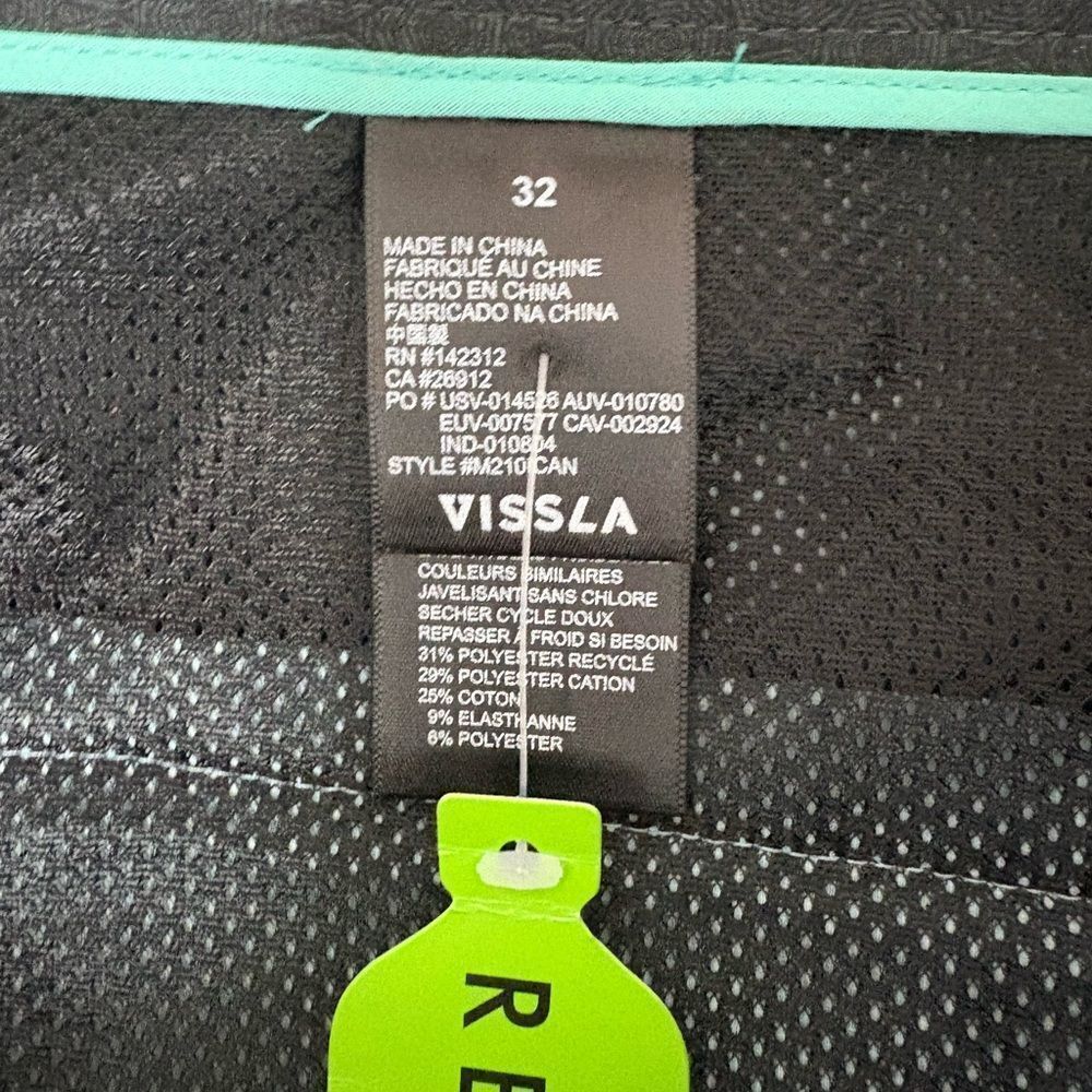 NWT VISSLA Canyons Walkshorts Stone Blue Size 32 - Picture 3 of 7